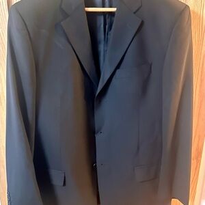 Barney’s New York navy suit